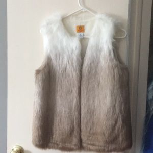 Faux fur vest